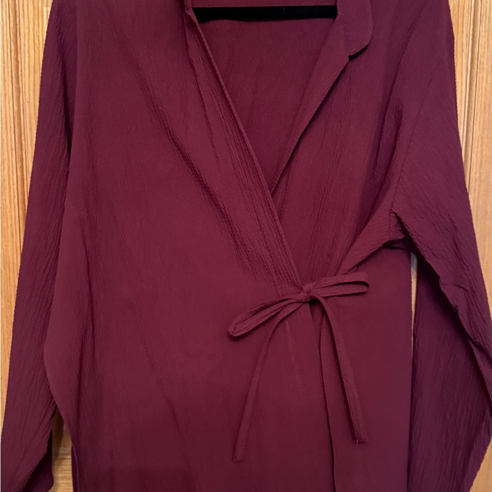 Zara Deep Burgundy Women's Robe